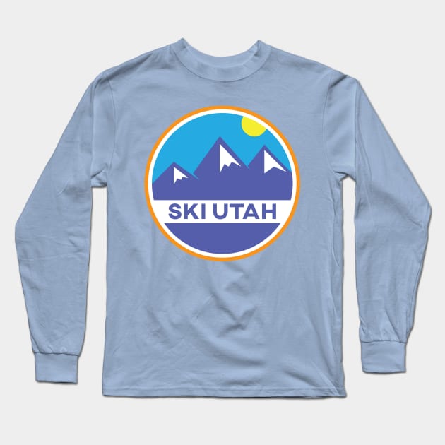 Ski Utah Badge Long Sleeve T-Shirt by HolidayShirts